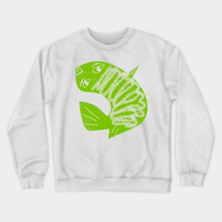 Green fish Crewneck Sweatshirt